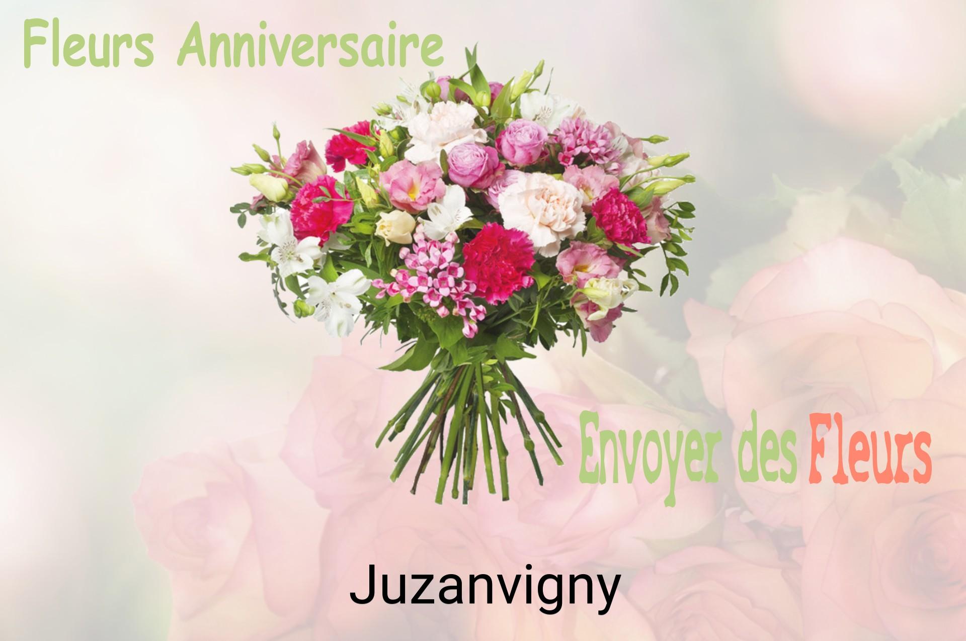 Bouquet de fleurs d’anniversaire livré à Juzanvigny